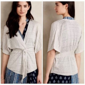ANTHROPOLOGIE by MOTH Pravin Wrap Tie Cardigan Sweater